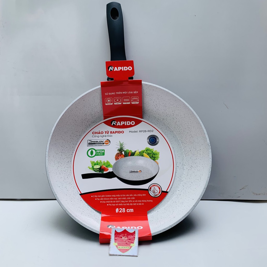 Chảo đá từ Green Cook chống dính đa năng 2 trong 1 size 26cm , đá sâu lòng