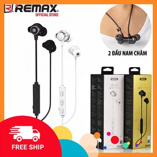 Xả Kho Tai nghe Bluetooth Remax RB-S7 choàng 2 đầu hít nam châm