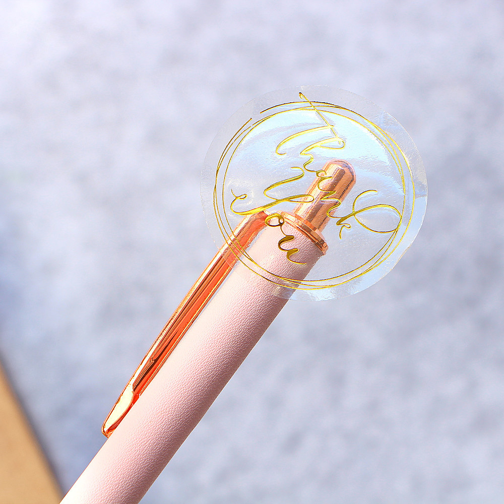 Nhãn Dán Trang Trí In Chữ Thank You Xinh Xắn