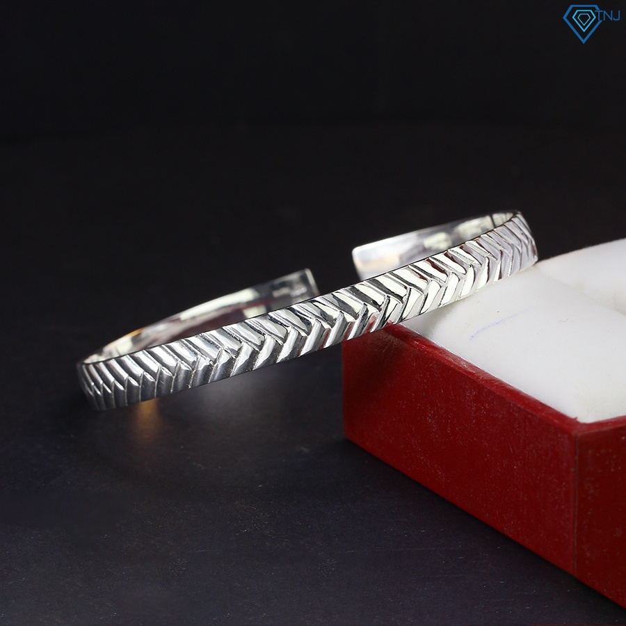 Lắc tay nam bạc thật dạng kiềng cá tính LTA0050 - Trang sức TNJ