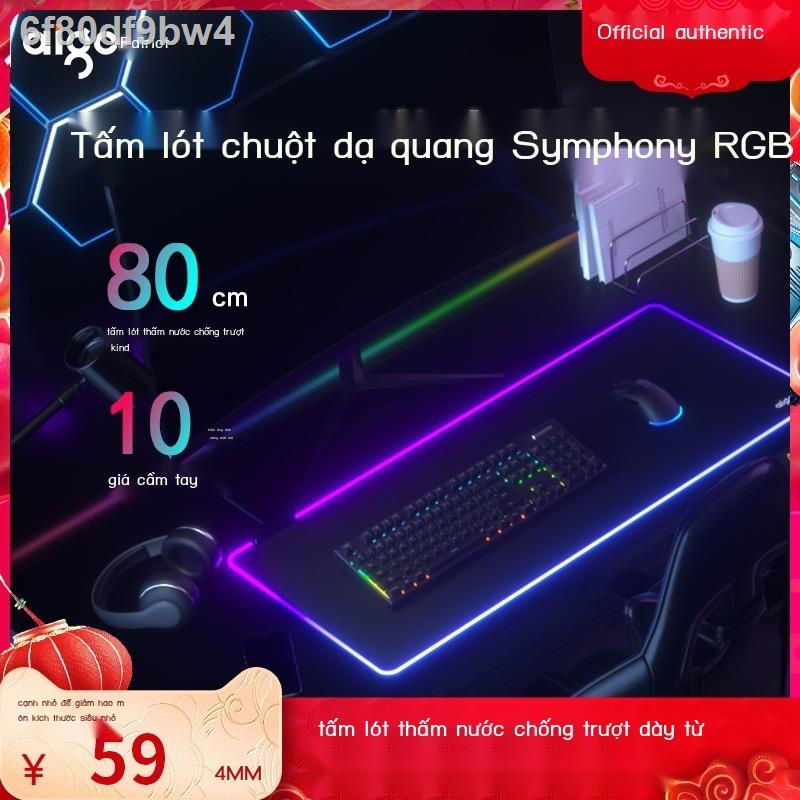 6f80df9bw4Bàn di chuột phát sáng Patriot Sạc không dây RGB quá khổ Máy tính xách tay chơi game Văn phòn