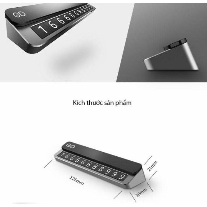 Bảng số điện thoại DOKIY trên ô tô chất liệu nhôm - ShopToro - AsiaMart