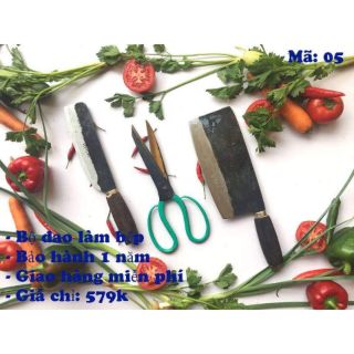 Bộ dao kéo thép nhíp xe mã 05