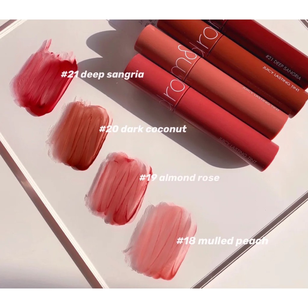 [4 MÀU MỚI 18-21] Son Tint Lì Cho Môi Căng Mọng Romand Juicy Lasting Tint Ripe Fruit 5.5g | BigBuy360 - bigbuy360.vn