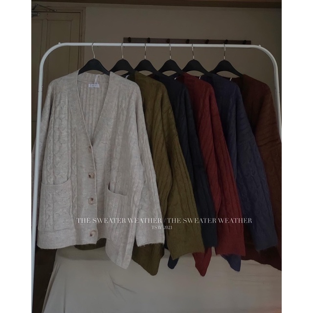 Áo Khoác Cardigan basic len xịn