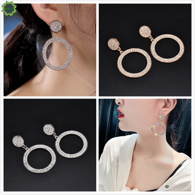 Khuyên tai hình tròn phong cách Hàn thời trang cho nữ