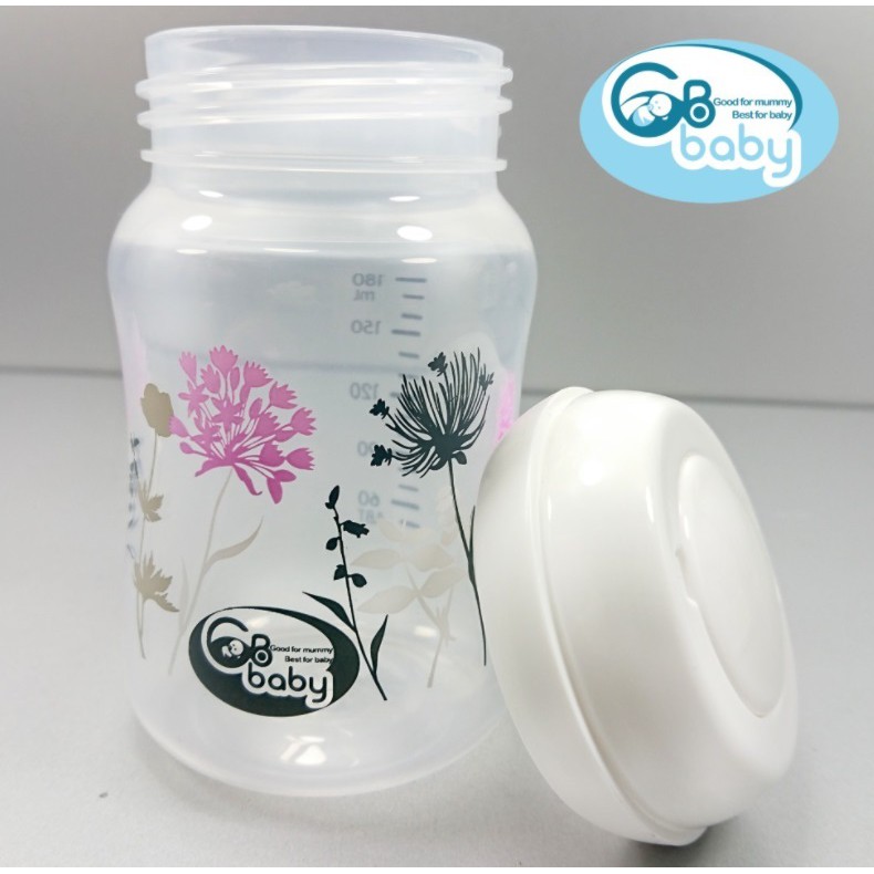 Bộ 3 bình trữ sữa Mẹ cổ rộng 180ml GB BABY - Hàn Quốc - Phụ kiện bình sữa