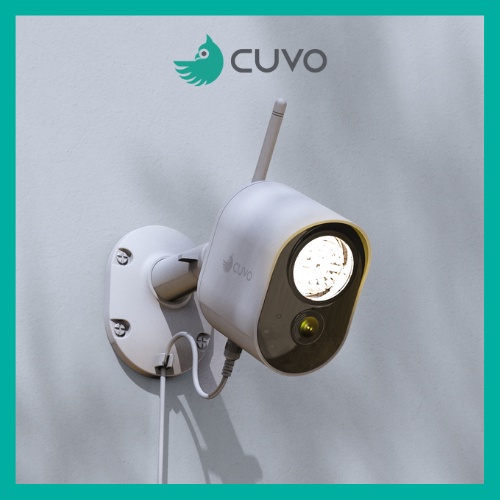 Camera AI đèn an ninh CUVO LA620W - Camera wifi ngoài trời có đèn pha siêu sáng, còi báo động 110dB | BigBuy360 - bigbuy360.vn