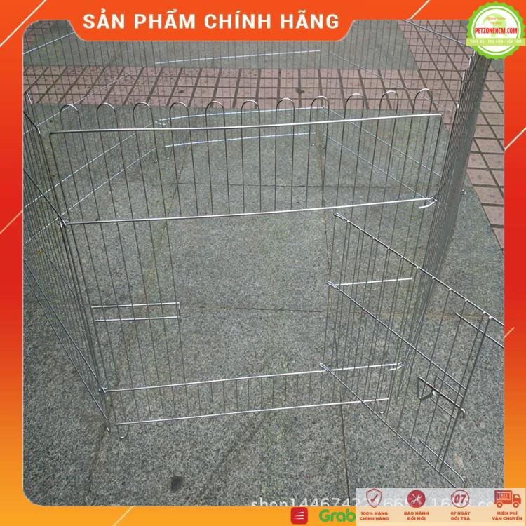 Quây cho chó 💝 FREESHIP 💝 Hàng rào inox và sắt sơn tỉnh điện vân đá 6 tấm 63cm x 63cm | cũi chó | PetZoneHCM