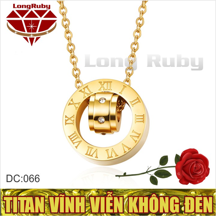 Dây Chuyền Nữ Titan La Mã siêu đẹp, siêu xinh | Vòng cổ đính đá dễ thương không đen Dc066