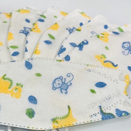 10 cái khẩu trang KF94 dành cho bé với nhiều họa tiết thương hiệu Vinapro