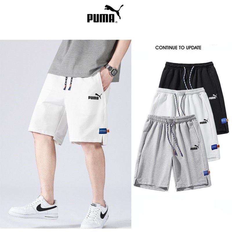 Quần Short PUMA 100% Chính Hãng Dáng Rộng Thấm Hút Mồ Hôi Thoáng Khí Thời Trang Đi Biển Cho Cặp Đôi