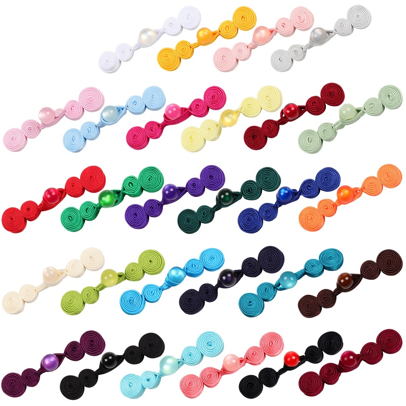 Phụ kiện nút áo hình chú ếch Trung Hoa bằng ngọc giả dùng trang trí sườn xám