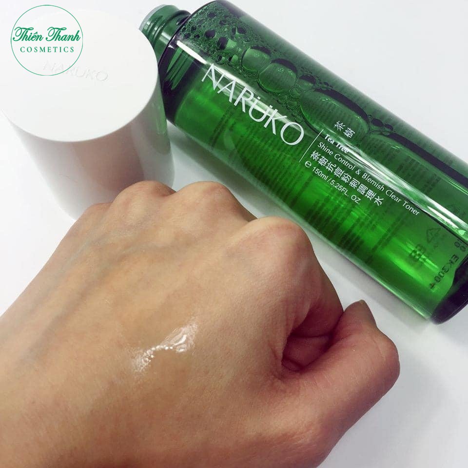 Toner nước hoa hồng Naruko trà tràm Tea Tree Shine Control and Blemish Clear Toner 150ml (Bản Đài)