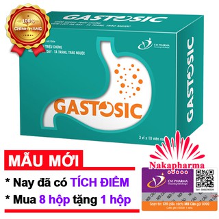 ✅ [8 TẶNG 1] GASTOSIC – Giảm trào ngược, viêm loét dạ dày tá tràng, rối loạn tiêu hóa, ợ hơi, ợ chua, khó tiêu đầy bụng
