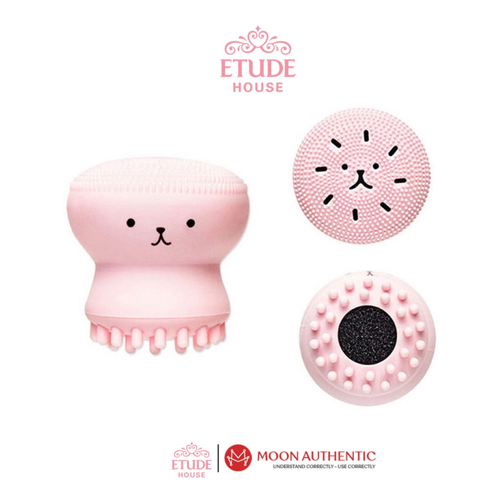 Cọ rửa mặt bạch tuộc Etude House tạo bọt xốp rửa sạch massage lỗ chân lông tẩy tế bào chết từ sillicone