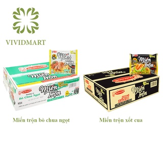 [Toàn quốc] [Thùng 24 gói] MIẾN TRỘN ĂN LIỀN PHÚ HƯƠNG 2 VỊ: BÒ CHUA NGỌT VÀ XỐT CUA (SỐT CUA) – GÓI 71g – ACECOOK