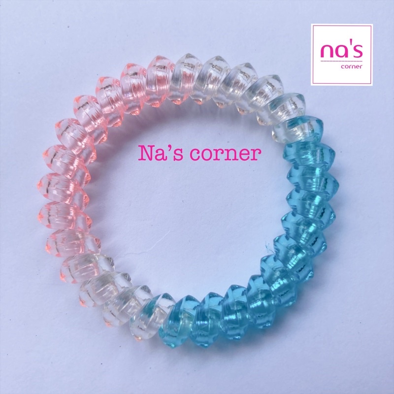 Cột tóc lò xo / buộc tóc lò xo ánh nhũ trong thời trang