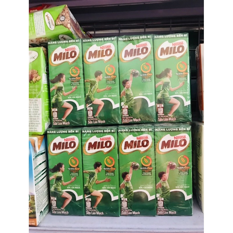 Lốc 4 hộp sữa Milo ống hút giấy vị lúa mạch 180ml | BigBuy360 - bigbuy360.vn