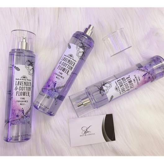 Xịt Thơm Toàn Thân Body Mist Bath and Body Works - Lavender Cotton Flower | BigBuy360 - bigbuy360.vn