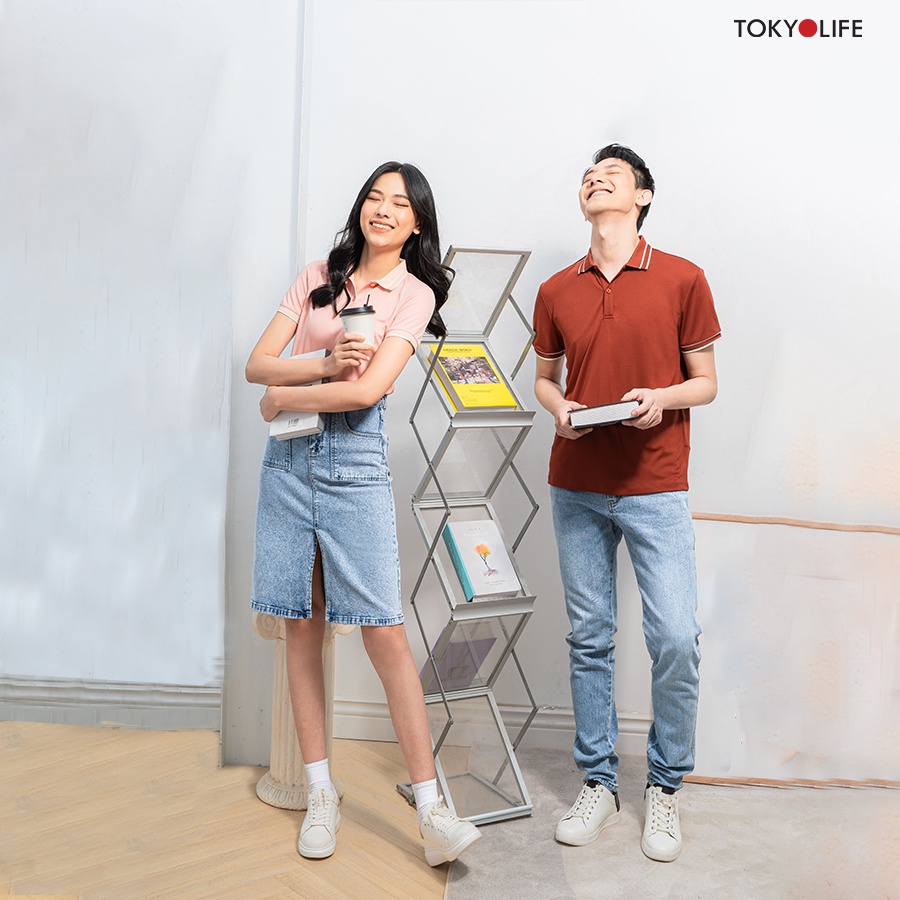 Áo Polo Nữ phông cộc tay, vải cotton Cao Cấp Thoáng Mát Thời Trang TOKYOLIFE I9POL002K