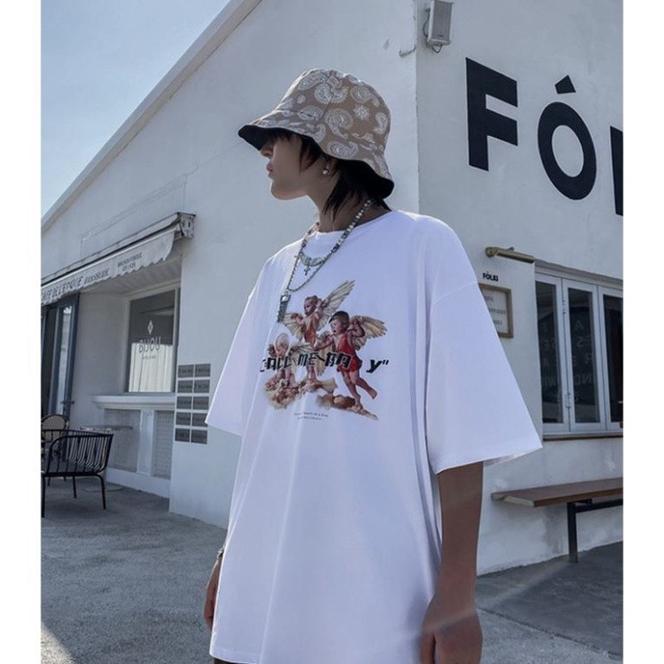 ÁO THUN, ÁO PHÔNG TAY LỠ UNISEX FORM RỘNG OVERSIZE CALL ME BABY M389 365 SHOP