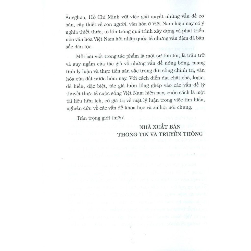 Sách - Vì Một Nền Văn Hóa Dân Tộc, Hiện Đại (Mấy Vấn Đề Cấp Thiết Trong Sự Nghiệp Xây Dựng Và Phát Triển Văn Hóa...) | BigBuy360 - bigbuy360.vn