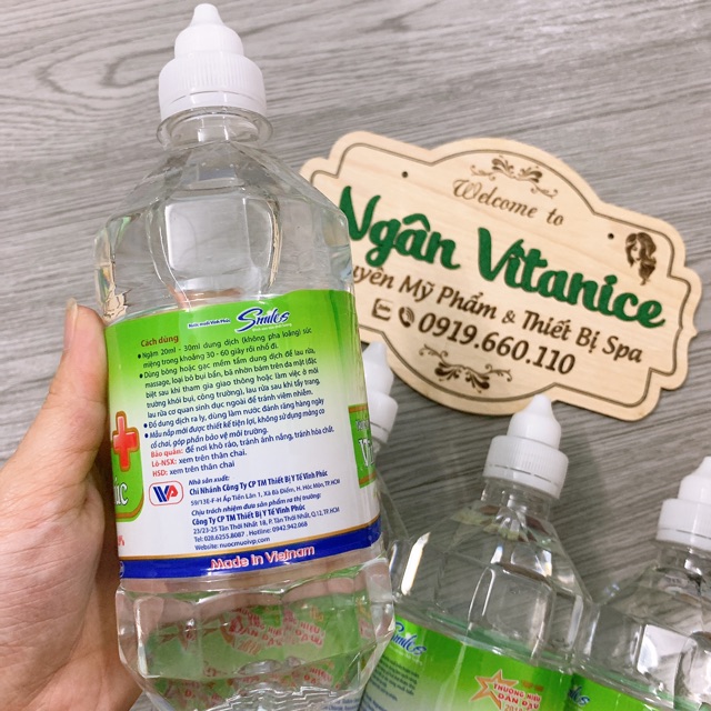 Nước muối sinh lý Vĩnh Phúc 500ml