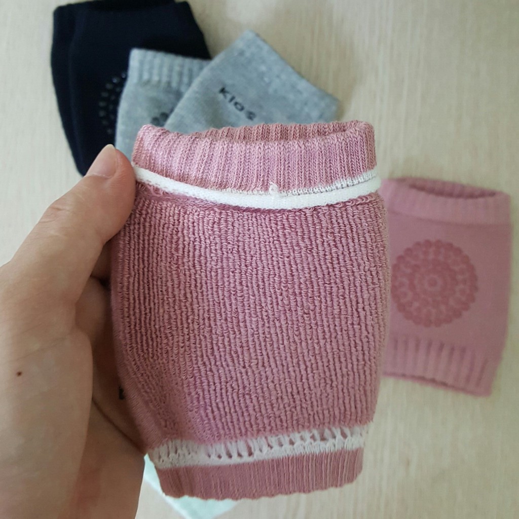 Set 2 đôi tất tập bò - Vớ tập bò Kid Sock bảo vệ đầu gối cho bé trai, bé gái