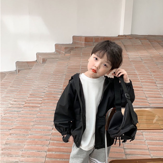 Áo Khoác Có Mũ Trùm Thời Trang Hàn Quốc Mới 2022 Dành Cho Bé Trai