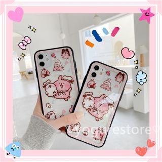 Ốp điện thoại họa tiết hoạt hình mặt kính cường lực iPhone 11 Pro Max X XS XR XSMax 8 7 6 6s Plus SE 2020