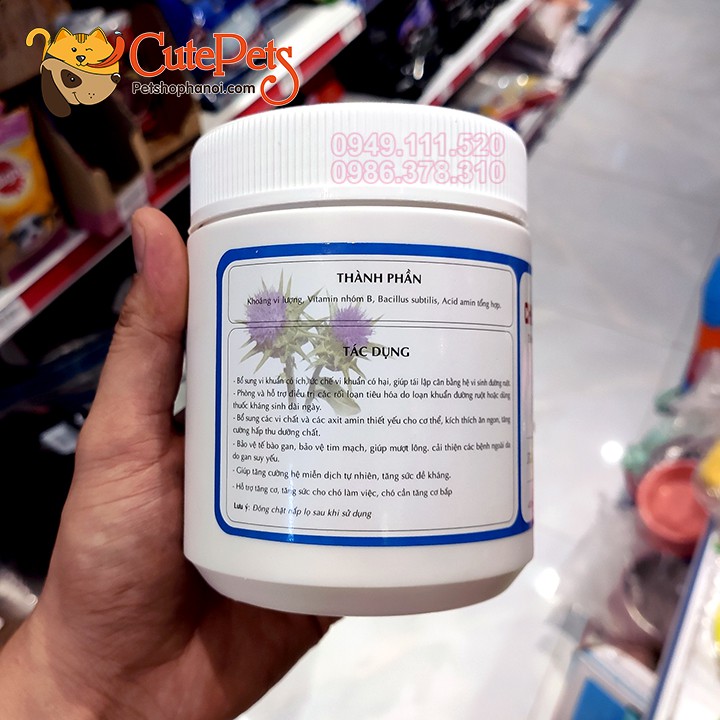 Khoáng dinh dưỡng Chibi Powder 400g Hỗ trợ tăng tiêu hóa, tăng hấp thu, tăng cơ vận động cho chó - CutePets