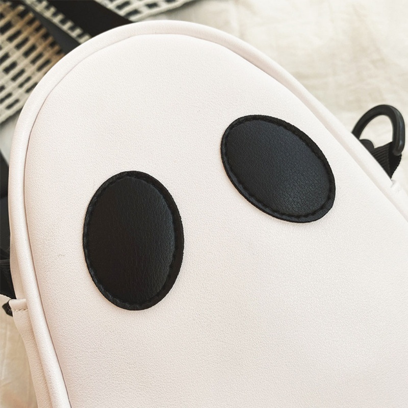 Túi Đeo Chéo Da PU Hình Ma Vui Nhộn Cho Nữ