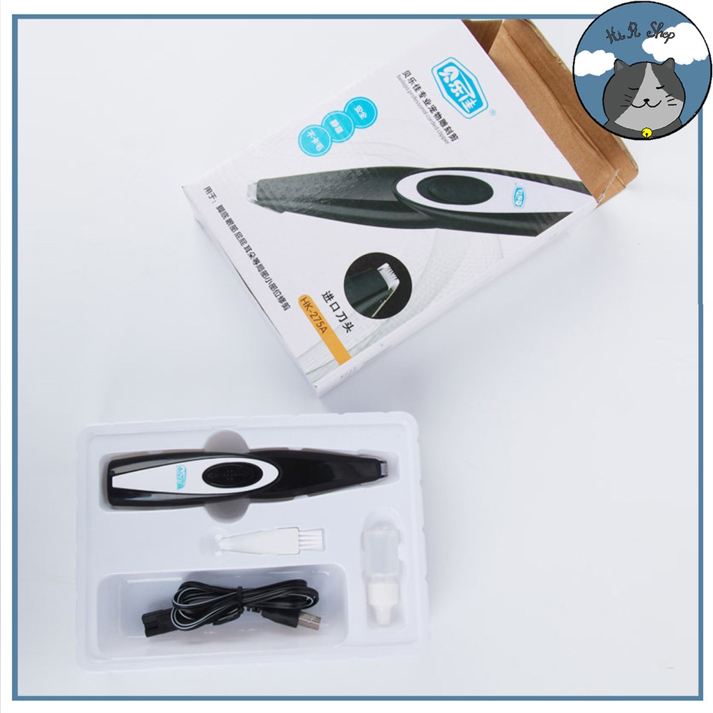 [FullBox] Tông Đơ Cạo Bàn Lông Chân Cho Chó Mèo Chất Liệu Nhựa ABS Đi Kèm Chổi Và Lọ Bôi Trơn Dành Cho Thú Cưng