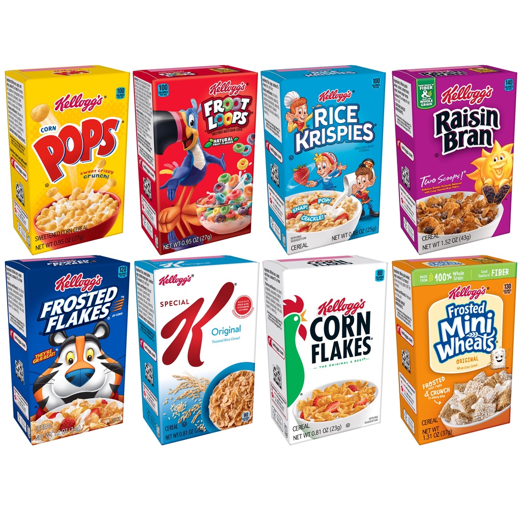 [Sale 50%] [10 Loại] Ngũ Cốc Ăn Sáng Kellogg's Cho Người Lớn - Thái Lan