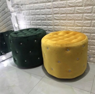 Ghế đôn tròn đính đá cao cấp