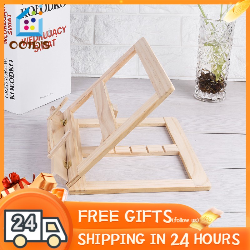 [Ready Stock] Giá Đỡ Sách Bằng Gỗ Tiện Lợi