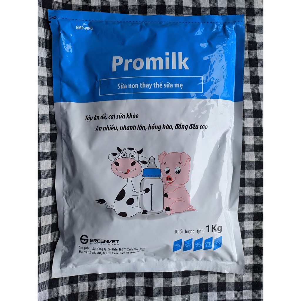 Promilk 1kg - Sữa non thay thế sữa mẹ dành cho vật nuôi