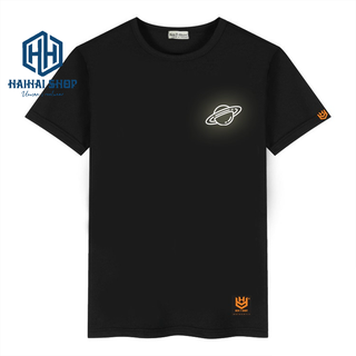Áo Thun Phản Quang Logo Hành Tinh Cotton 75%, Form Rộng Unisex,Nam Nữ Đẹp Ken T-Shirt.