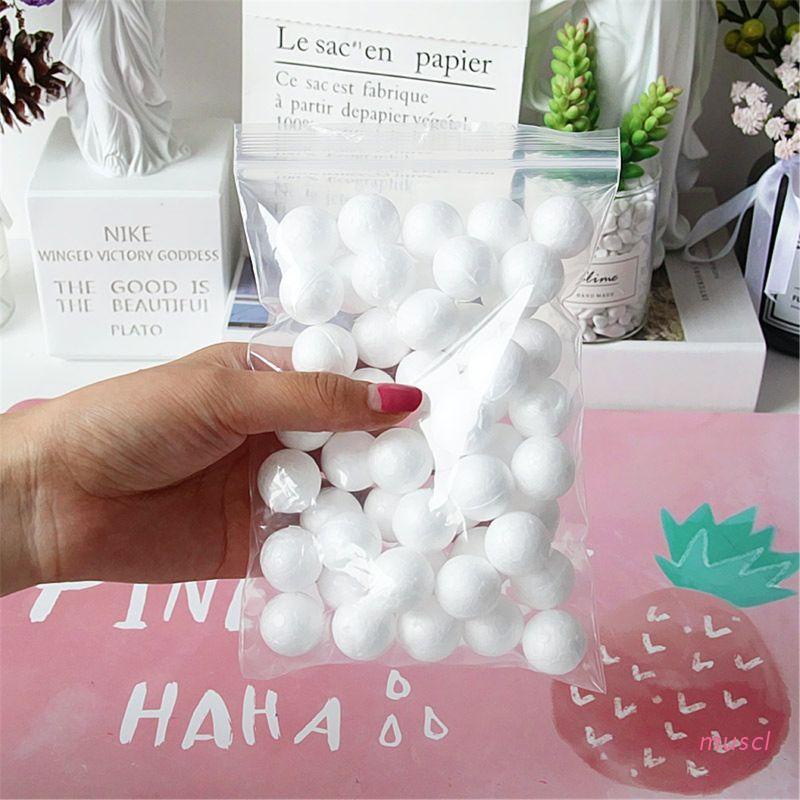 Bộ 50 Hạt Xốp Nhiều Màu Sắc Dùng Để Trang Trí Slime