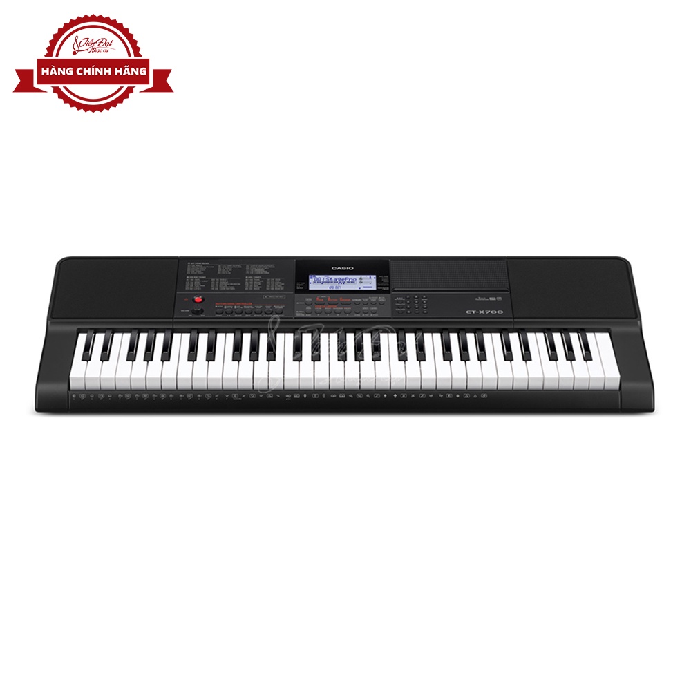 Đàn Organ Casio CT-X700 Phản Hồi Chạm 3 Mức Nhạy 61 Phím Kích Thước Tiêu Chuẩn Đầy Đủ Chức Năng