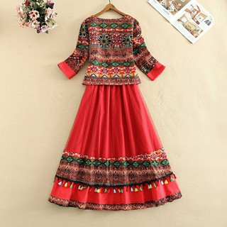 Set váy đỏ thổ cầm Sapa