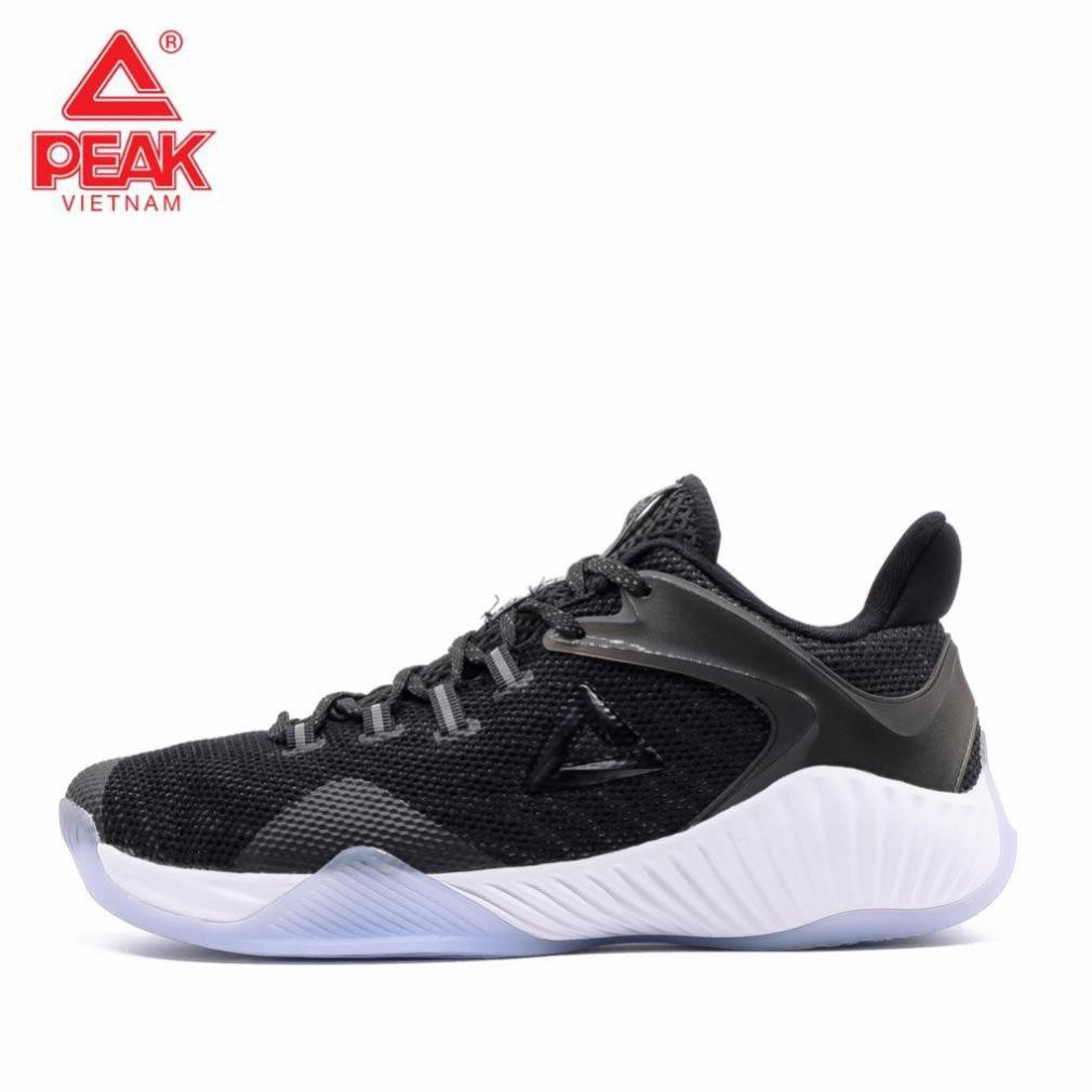 ( Chất lượng ) Giày bóng rổ PEAK Basketball Ultra Light STA E92041A – Đen Trắng TỐT * new .