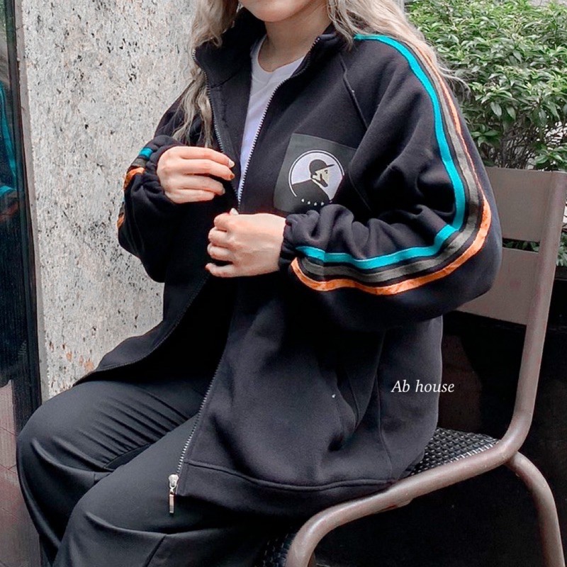 Áo Khoác Nỉ Phối Tay Phối Sọc ANN Unisex (Ảnh Thật) | BigBuy360 - bigbuy360.vn