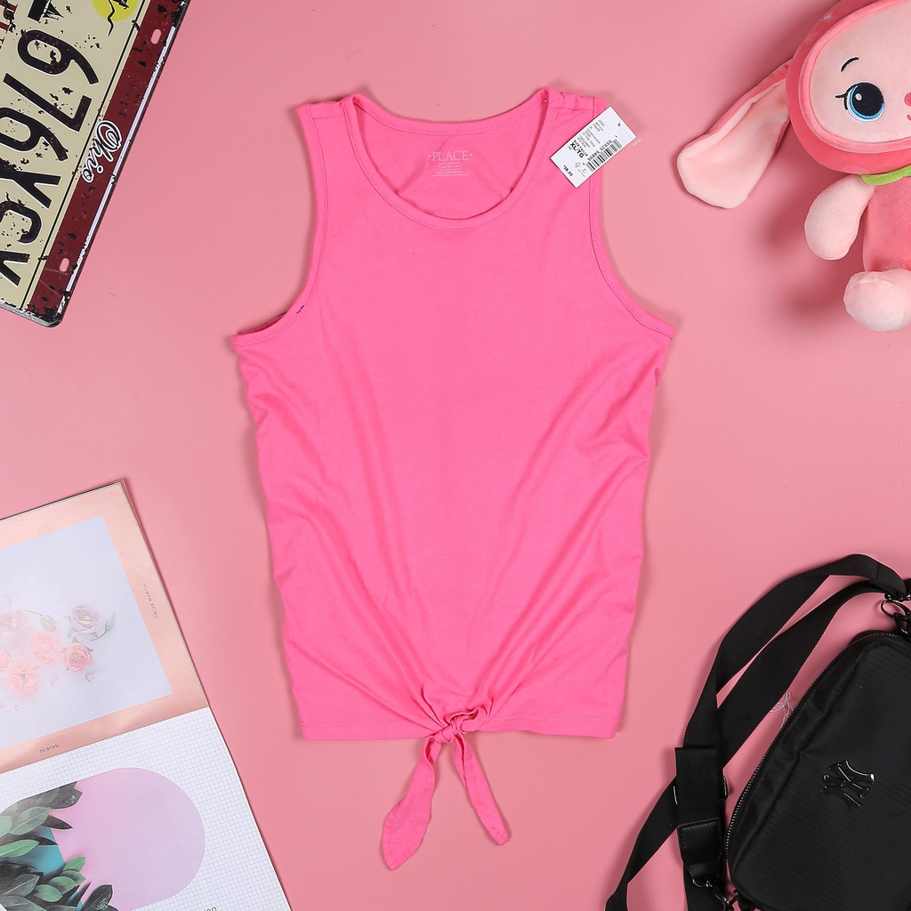 Áo thun cộc tay bé gái Place size đai hàng vnxk