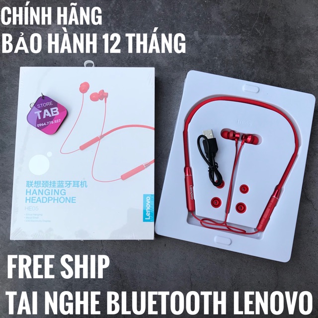 Tai Nghe Bluetooth Lenovo - Chính Hãng Bảo Hành 12 Tháng