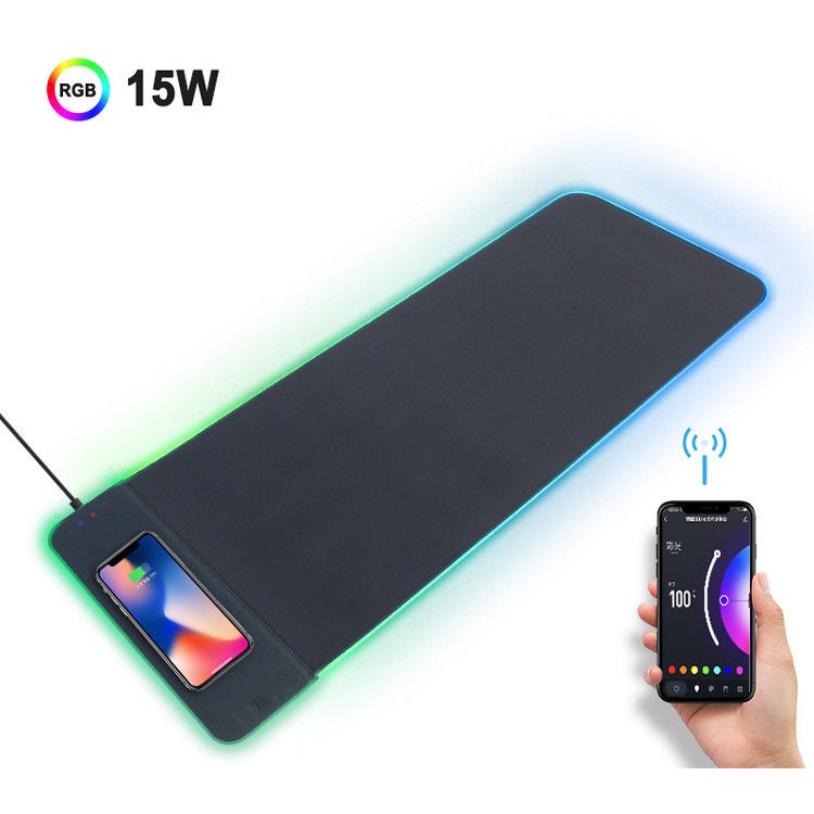 Tấm Lót Chuột Không Dây Sạc Nhanh Màu Dạ Quang 15w Hàng Bán Chạy Mới