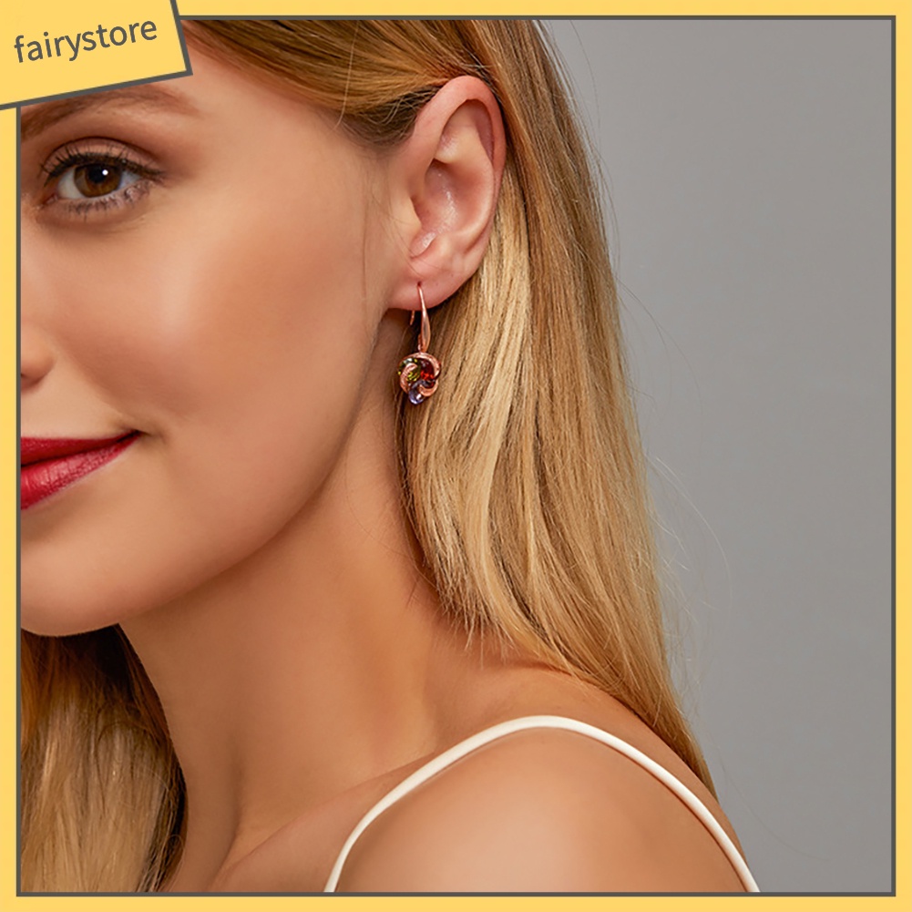 Bông Tai HìNh CốI Xay Gió ĐíNh Đá NhiềU MàU SắC