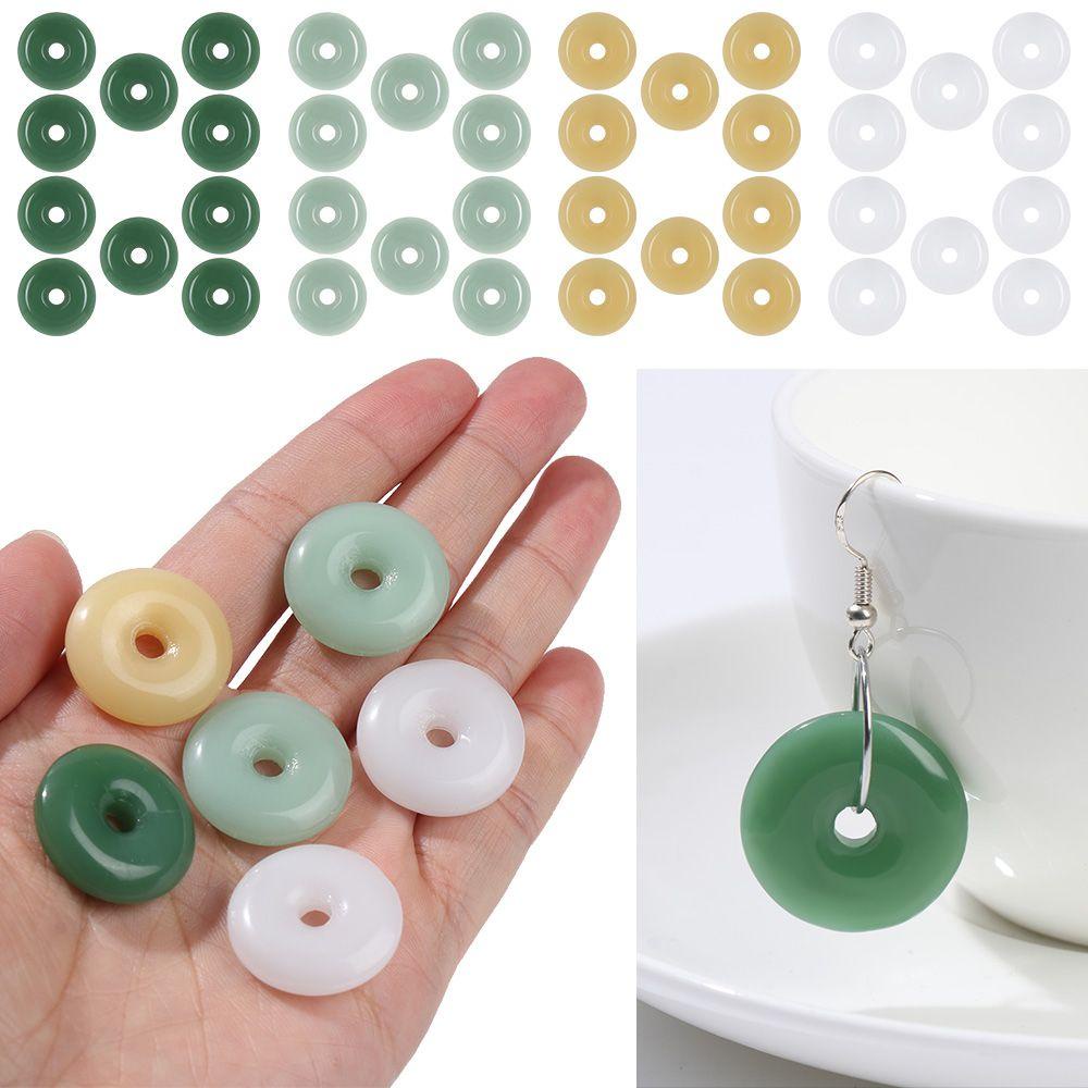Bộ 10 Món Dụng Cụ OKDEALS 10 Món Chất Lượng Cao|Set 10 Bông Tai Đá Mã Não Hình Bánh Donut