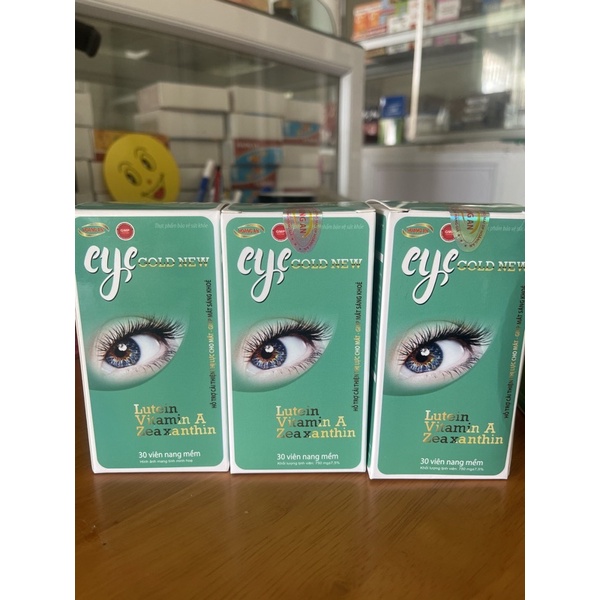 Viên uống sáng mắt EYE Gold New _ Bổ sung đầy đủ dưỡng chất giúp đôi mắt sáng khỏe